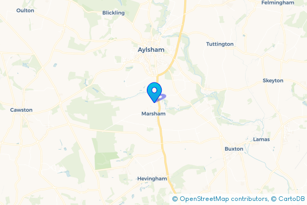 Hire a Coach in Marsham, Norfolk, England
