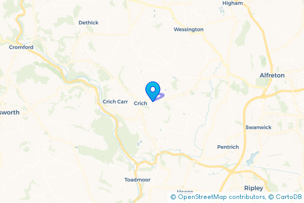 Van Hire in Crich, Derbyshire, England