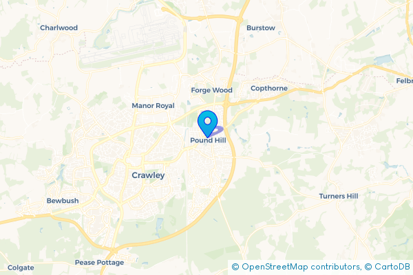 Van Hire in Pound Hill, West Sussex, England