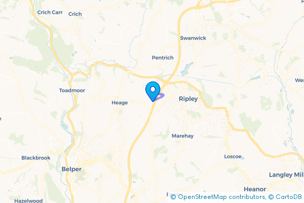 Van Hire in Upper Hartshay, Derbyshire, England